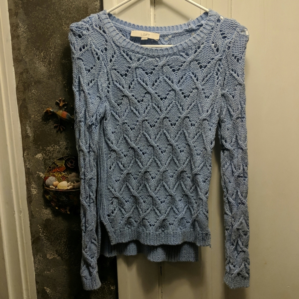 Light blue Ann Taylor Loft Sweater